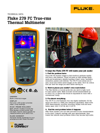 Thumbnail of document Data Sheet - 279FC TRMS Thermal Imaging Multimeter